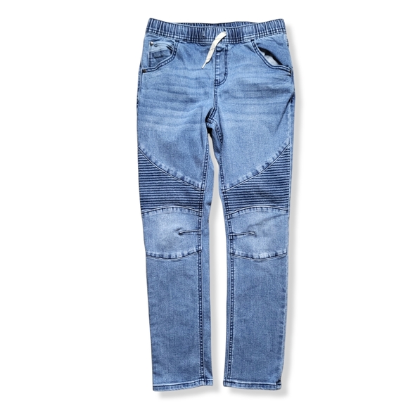 Art Class Boys Super Skinny Mid Rise Pull on MotoJeans size 14